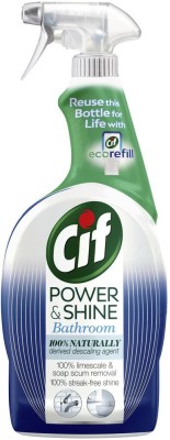 Cif Power & Shine Bathroom Spray, 100% Limescale & Soapscum Removal 700ml...