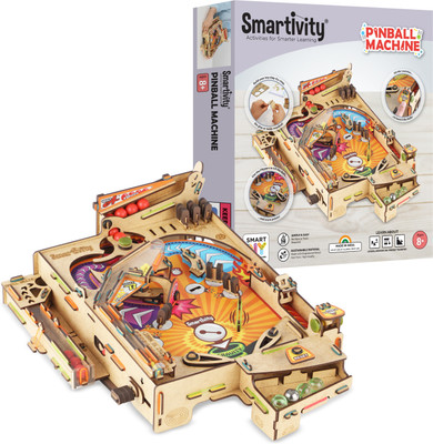 Smartivity Pinball STEM Educational DIY Building Activity Toy Kit, Easy Instructions, Experiment, Play, Learn Science Project 8+With Scoring System(Multicolor)