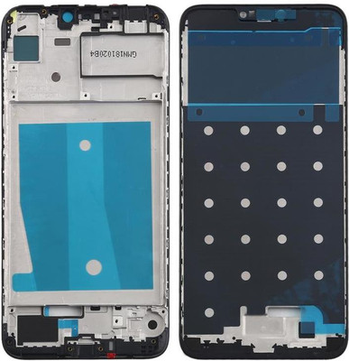 Unique4Ever HONOR 8C Front Housing LCD Frame Bezel Front Panel(Black)