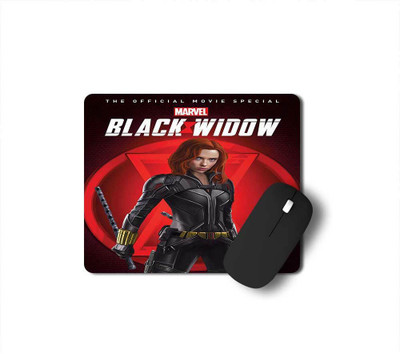 Tee Mafia Black Widow Avenger Mouse Pad Mousepad(Multicolor)