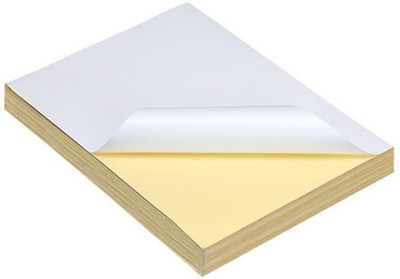 AryanEnt White A4 Glossy Sticker Paper 120 GSM - 20 Sheets in 1 Pack Self-Adhesive Paper Label(White)