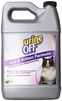 Urine Off Kitten/Cat Odour & Stain Remover 3.8 litres, Permanently eliminate your pet�s urine odor and stains, the Enzyme formula destroys the odor-causing bacteria to eliminate those unwanted smells Deodorizer(3800 ml, Pack of 1)