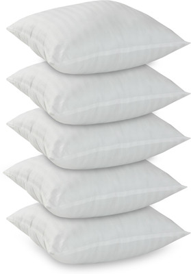 REST NEST Microfibre Stripes Cushion Pack of 5(White)