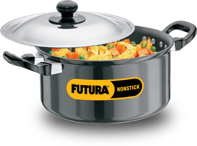7% OFF on HAWKINS Futura Cook n Serve NST30 Pot 20 cm diameter 3 L capacity with Lid(Hard Anodised, Non-stick) 7% OFF on HAWKINS Futura Cook n Serve NST30 Pot 20 cm diameter 3 L capacity with Lid(Hard Anodised, Non-stick)