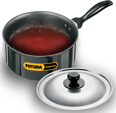 5% OFF on HAWKINS Futura 3 Ltr Sauce Pan 20 cm diameter with Lid 3 L capacity(Hard Anodised, Non-stick) 5% OFF on HAWKINS Futura 3 Ltr Sauce Pan 20 cm diameter with Lid 3 L capacity(Hard Anodised, Non-stick)