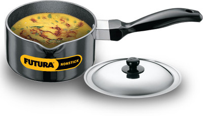 10% OFF on HAWKINS Futura 1 Ltr NS10S Sauce Pan 14 cm diameter with Lid 1 L capacity(Hard Anodised, Non-stick) 10% OFF on HAWKINS Futura 1 Ltr NS10S Sauce Pan 14 cm diameter with Lid 1 L capacity(Hard Anodised, Non-stick)