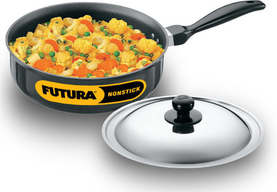 5% OFF on HAWKINS Futura (Sauté Pan) 3.25 Litre Curry Pan 24 cm diameter with Lid 3.25 L capacity(Hard Anodised, Non-stick)