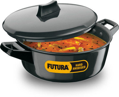 5% OFF on HAWKINS Futura Hard Anodized Bowl 3 L Pot 3 L with Lid Pot 31 cm diameter 3 L capacity with Lid(Hard Anodised, Non-stick, Induction Bottom) 5% OFF on HAWKINS Futura Hard Anodized Bowl 3 L Pot 3 L with Lid Pot 31 cm diameter 3 L capacity with Lid(Hard Anodised, Non-stick, Induction Bottom)