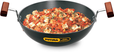 Hawkins Deep-Fry Pan, (AK15) Kadhai 22 cm diameter 1.5 L capacity(Hard Anodised)