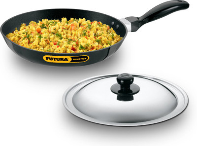 7% OFF on HAWKINS Futura INF26S Fry Pan 26 cm diameter with Lid 1 L capacity(Hard Anodised, Non-stick, Induction Bottom) 7% OFF on HAWKINS Futura INF26S Fry Pan 26 cm diameter with Lid 1 L capacity(Hard Anodised, Non-stick, Induction Bottom)