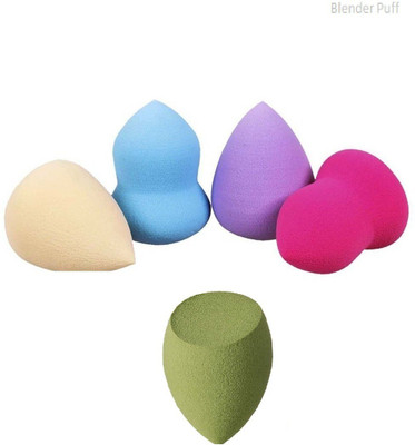 HINSHITSHU Multicolor Blender Puff Makeup Pack of 5