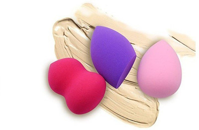 J & F Makeup Beauty Foundation Cream Powder Liquid Blender Sponge Puff Set of 3
