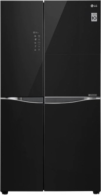 LG 675 L Frost Free Side by Side 5 Star Refrigerator(Black Mirror,...