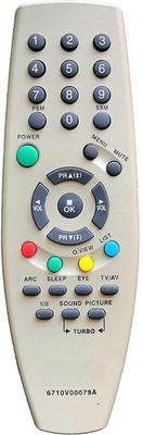 Akshita Compatible For -24 6710V00079A CRT TV Remote Control LG Remote Controller(Grey)
