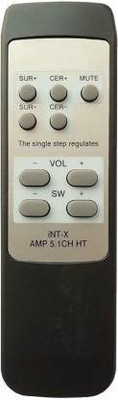 Akshita Home Theater System AMP 5.1 CH HT Remote Control ( Chake Image With Old Remote ) Intex Remote Controller(Black)