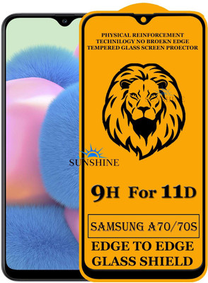 SUNSHINE Edge To Edge Tempered Glass for Samsung Galaxy A70s(Pack of 1)