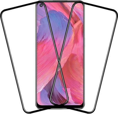 Morlin Edge To Edge Tempered Glass for Oppo A74 (5G)(Pack of 2)