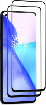 TINGTONG Edge To Edge Tempered Glass for OnePlus 9 5G(Pack of 2)