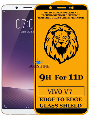 SUNSHINE Edge To Edge Tempered Glass for VIVO V7(Pack of 1)