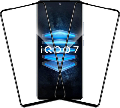 Slugabed Edge To Edge Tempered Glass for IQOO 7 5G(Pack of 2)