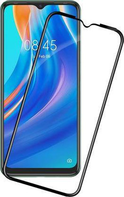 kentop Edge To Edge Tempered Glass for TECNO SPARK 7 + KF6J(Pack of 1)
