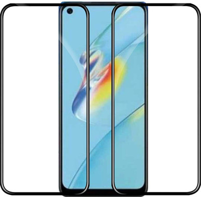 TINGTONG Edge To Edge Tempered Glass for Oppo A54(Pack of 2)