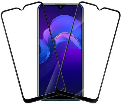 Bodoma Edge To Edge Tempered Glass for Vivo Y1s 2021, Vivo Y1s(Pack of 2)