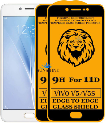 SUNSHINE Edge To Edge Tempered Glass for VIVO V5S(Pack of 2)
