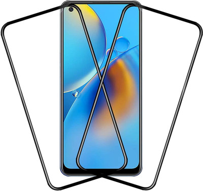 Slugabed Edge To Edge Tempered Glass for Oppo F19(Pack of 2)