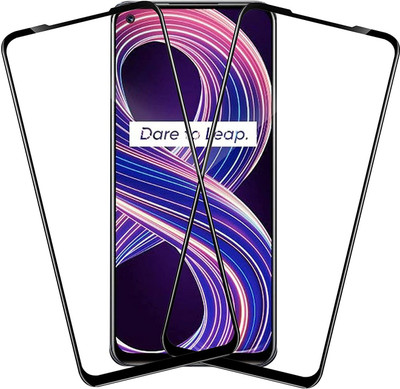 Slugabed Edge To Edge Tempered Glass for Realme 8 5G(Pack of 2)