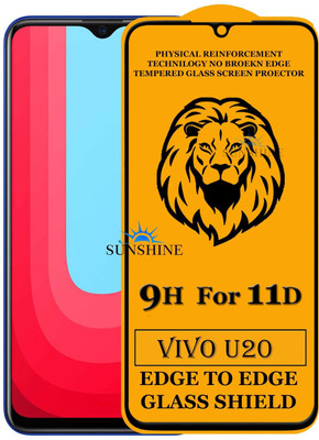SUNSHINE Edge To Edge Tempered Glass for Vivo U20(Pack of 1)