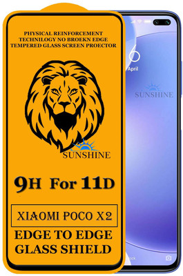 SUNSHINE Edge To Edge Tempered Glass for XIAOMI POCO X2(Pack of 1)