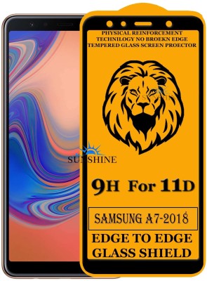 SUNSHINE Edge To Edge Tempered Glass for Samsung Galaxy A7 2018 Edition(Pack of 1)