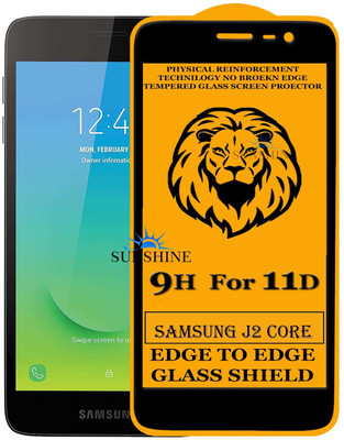 SUNSHINE Edge To Edge Tempered Glass for Samsung Galaxy J2 Core(Pack of 1)