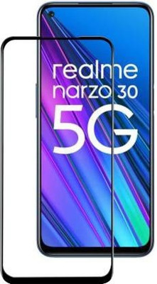 DSCASE Edge To Edge Tempered Glass for realme Narzo 30 5G(Pack of 1)
