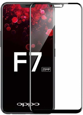TINGTONG Edge To Edge Tempered Glass for OPPO F7(Pack of 1)