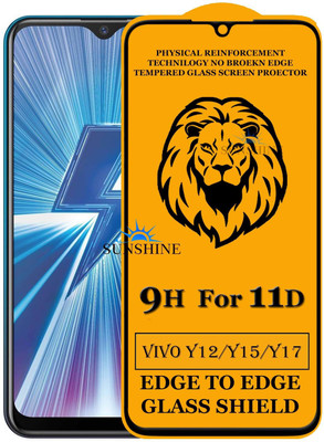 SUNSHINE Edge To Edge Tempered Glass for Vivo Y17(Pack of 1)