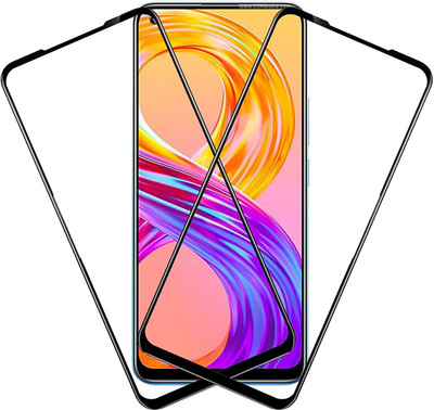 TINGTONG Edge To Edge Tempered Glass for Realme 8 Pro(Pack of 2)