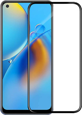 TINGTONG Edge To Edge Tempered Glass for Oppo F19(Pack of 1)