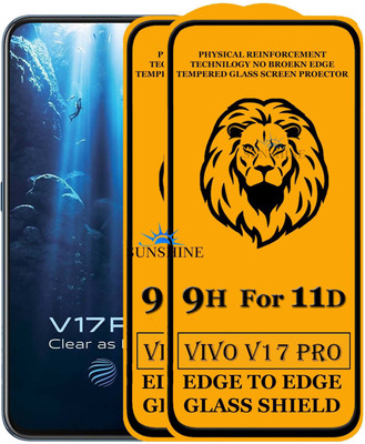 SUNSHINE Edge To Edge Tempered Glass for Vivo V17 Pro(Pack of 2)