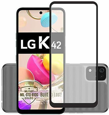 VISHZONE Edge To Edge Tempered Glass for LG K42(Pack of 1)