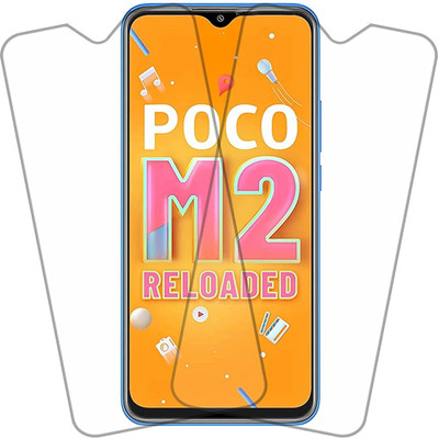 TINGTONG Tempered Glass Guard for Poco M2 Reloaded(Pack of 2)