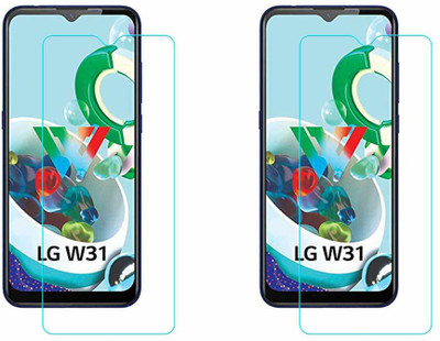 TINGTONG Tempered Glass Guard for LG W31(Pack of 2)