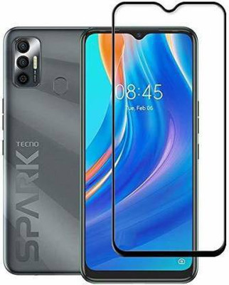 SMARTCASE Edge To Edge Tempered Glass for TECNO SPARK 7(Pack of 1)