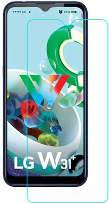 Slugabed Tempered Glass Guard for LG W31 Plus(Pack of 1)