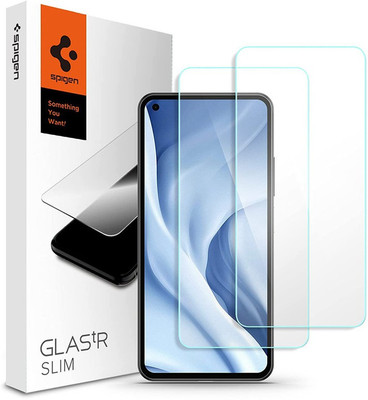 Spigen Tempered Glass Guard for Mi 11 Lite(Pack of 2)