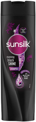 SUNSILK Stunning Black Shine Shampoo With Amla + Oil & Pearl Protein(360 ml)