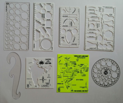 AISH PLASTIC INDIA MAP STENCIL,INDIA OUTLINE STENCIL WHITE, PRO 35 CIRCLE BIG WITH 25 CIRCLE, SCIENCE APPARATUS TEMPLATE, HYPERBOLA PARABOLA TEMPLATE, GEOMETRY TEMPLATE, FRENCH CURVE, CIRCLE MASTER DRAFTING SCALE RULER VERY USEFUL TO ARCHITECT, ENGINEERING STUDENTS, OFFICE EMPLOYEE (SET OF 8) AR0010 AISH PLASTIC INDIA MAP STENCIL,INDIA OUTLINE STENCIL WHITE, PRO 35 CIRCLE BIG WITH 25 CIRCLE, SCIENCE APPARATUS TEMPLATE, HYPERBOLA PARABOLA TEMPLATE, GEOMETRY TEMPLATE, FRENCH CURVE, CIRCLE MASTER DRAFTING SCALE RULER VERY USEFUL TO ARCHITECT, ENGINEERING STUDENTS, OFFICE EMPLOYEE (SET OF 8) AR0010