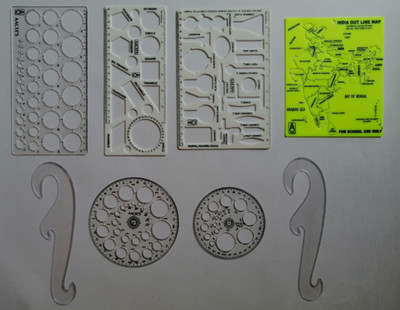 AISH AR006 structure use pack Stencil(Pack of 8, abstract)