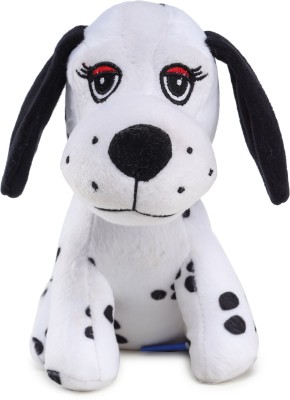 Webby Soft Animal Plush Dalmatian Dog White  - 20 cm(White)